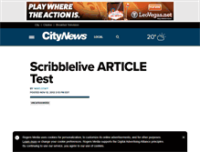 Tablet Screenshot of live.citynews.ca